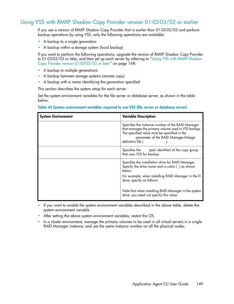 Ibed in, Earlier | HP XP Array Manager Software User Manual | Page 149 / 564