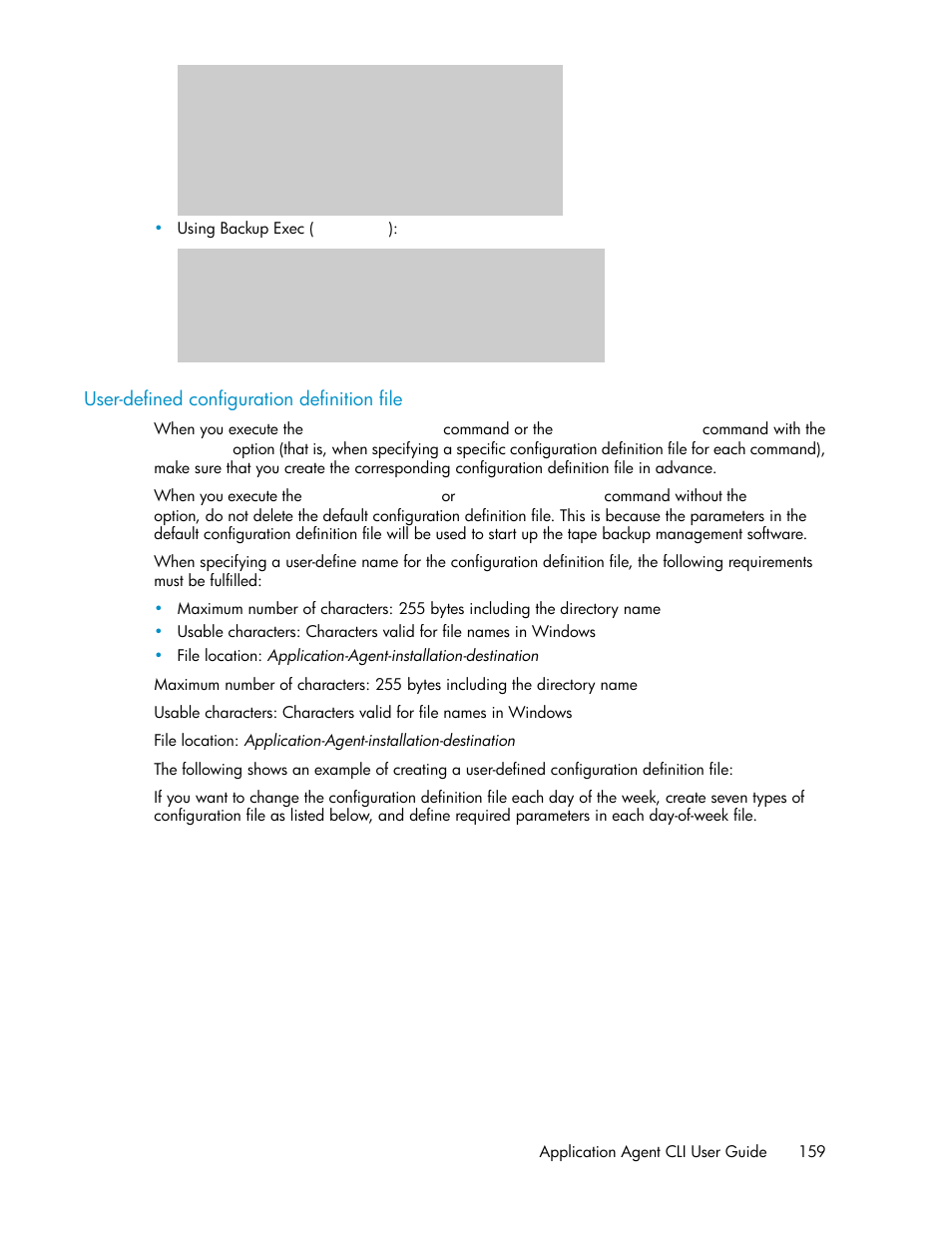 User-defined configuration definition file | HP XP Array Manager Software User Manual | Page 159 / 564