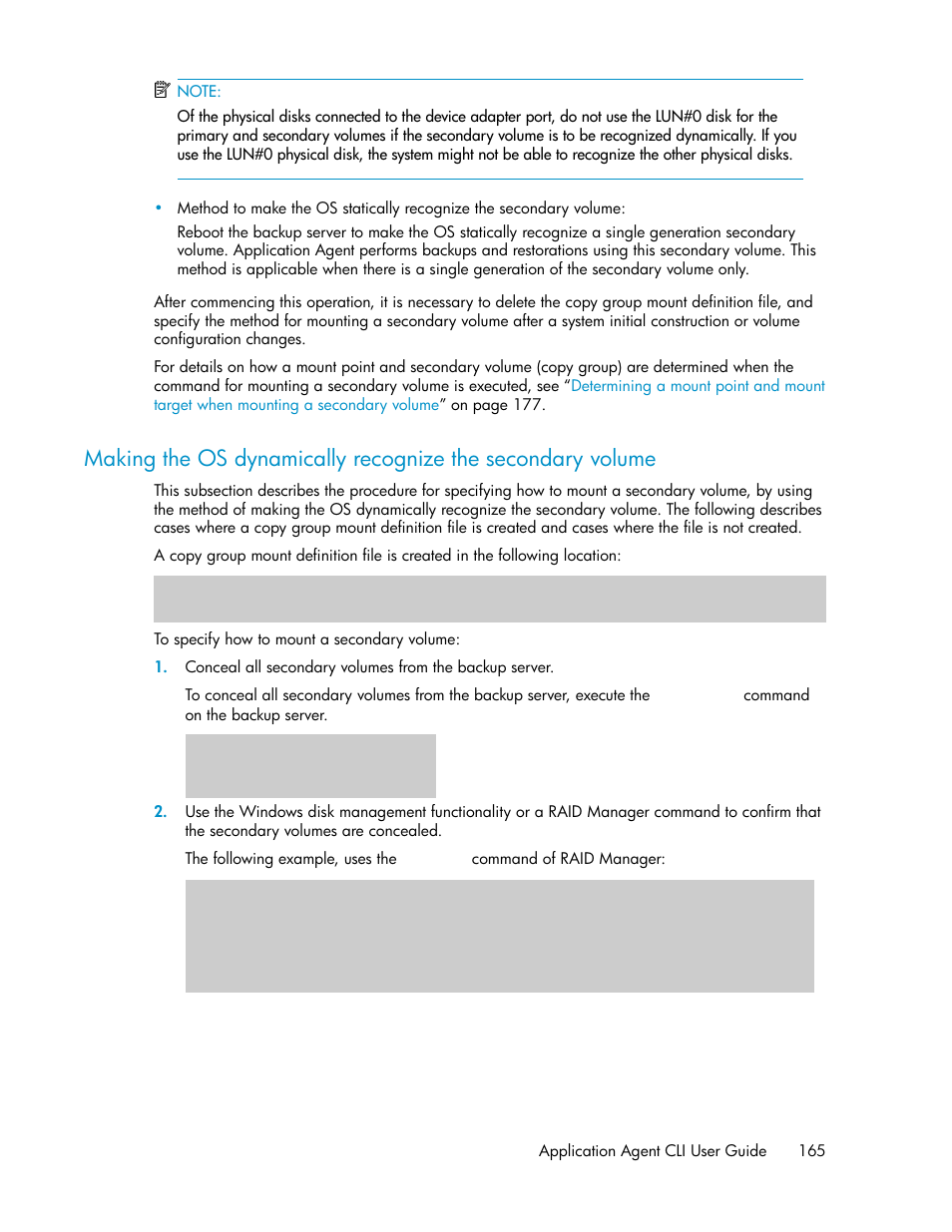 HP XP Array Manager Software User Manual | Page 165 / 564