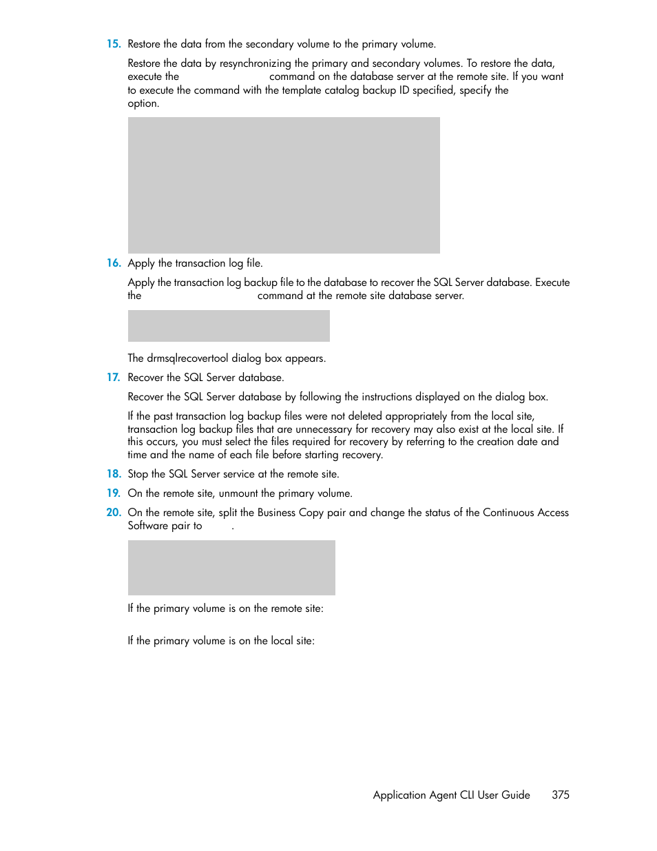 HP XP Array Manager Software User Manual | Page 375 / 564