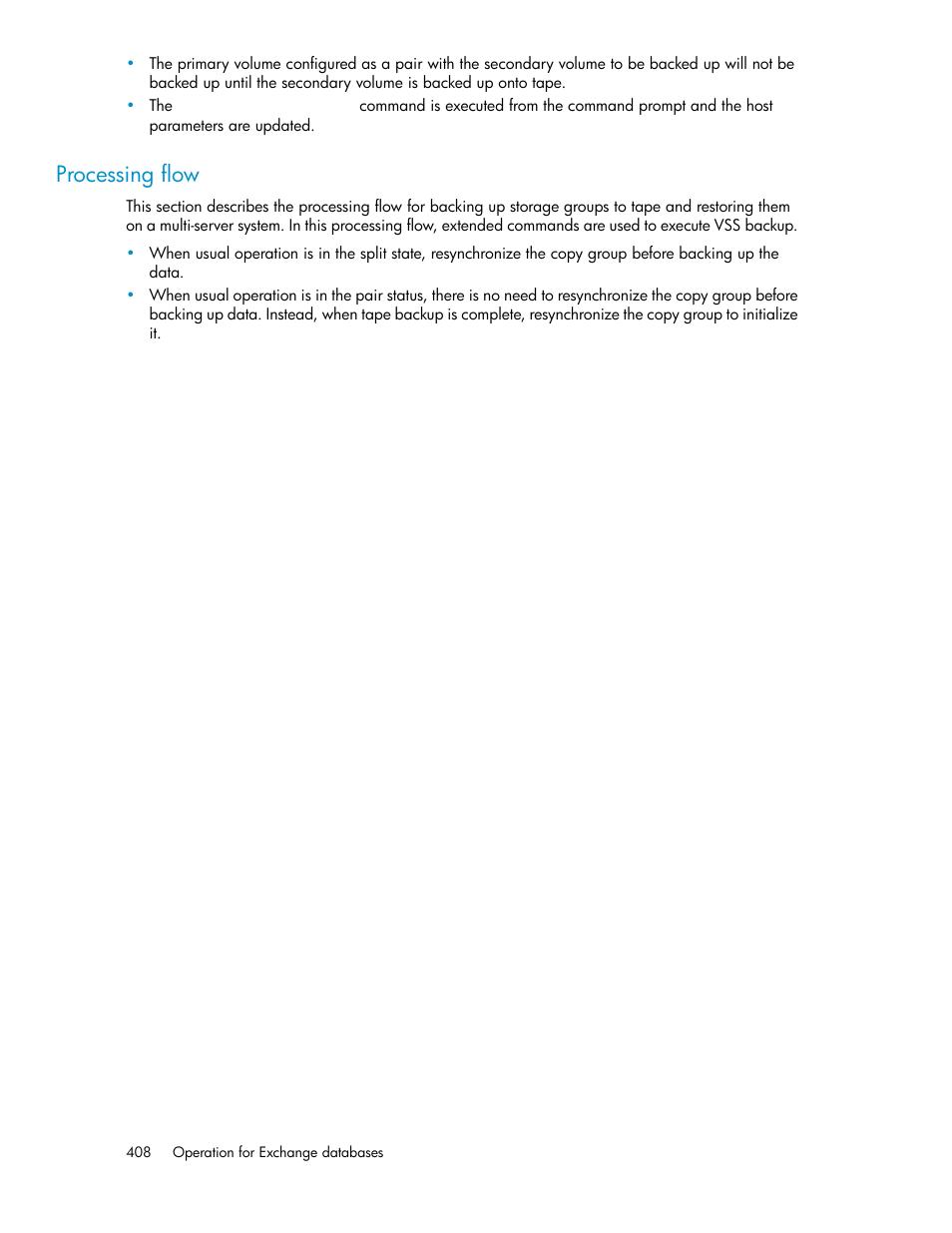 Processing flow | HP XP Array Manager Software User Manual | Page 408 / 564