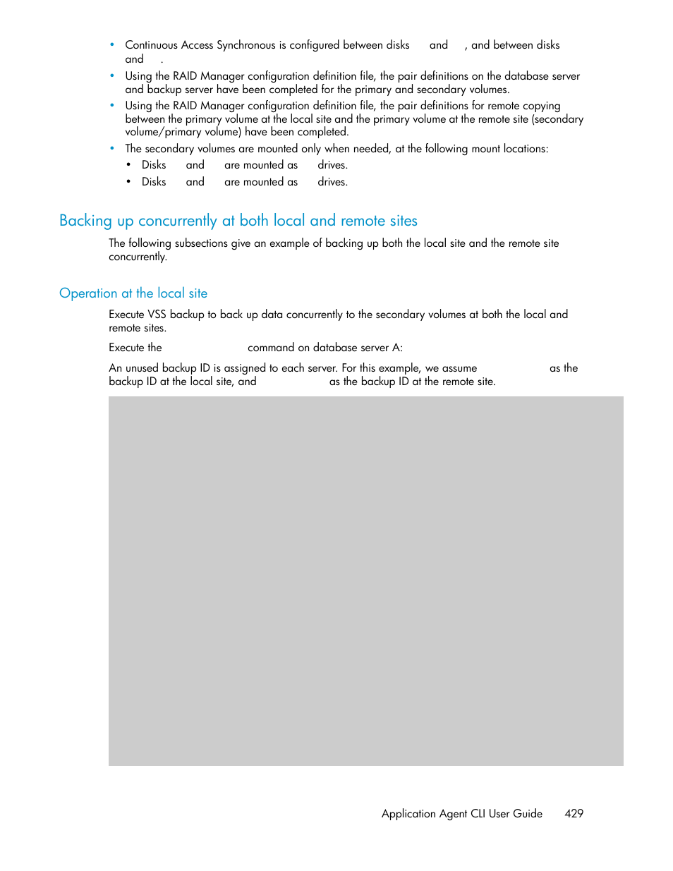 Operation at the local site | HP XP Array Manager Software User Manual | Page 429 / 564