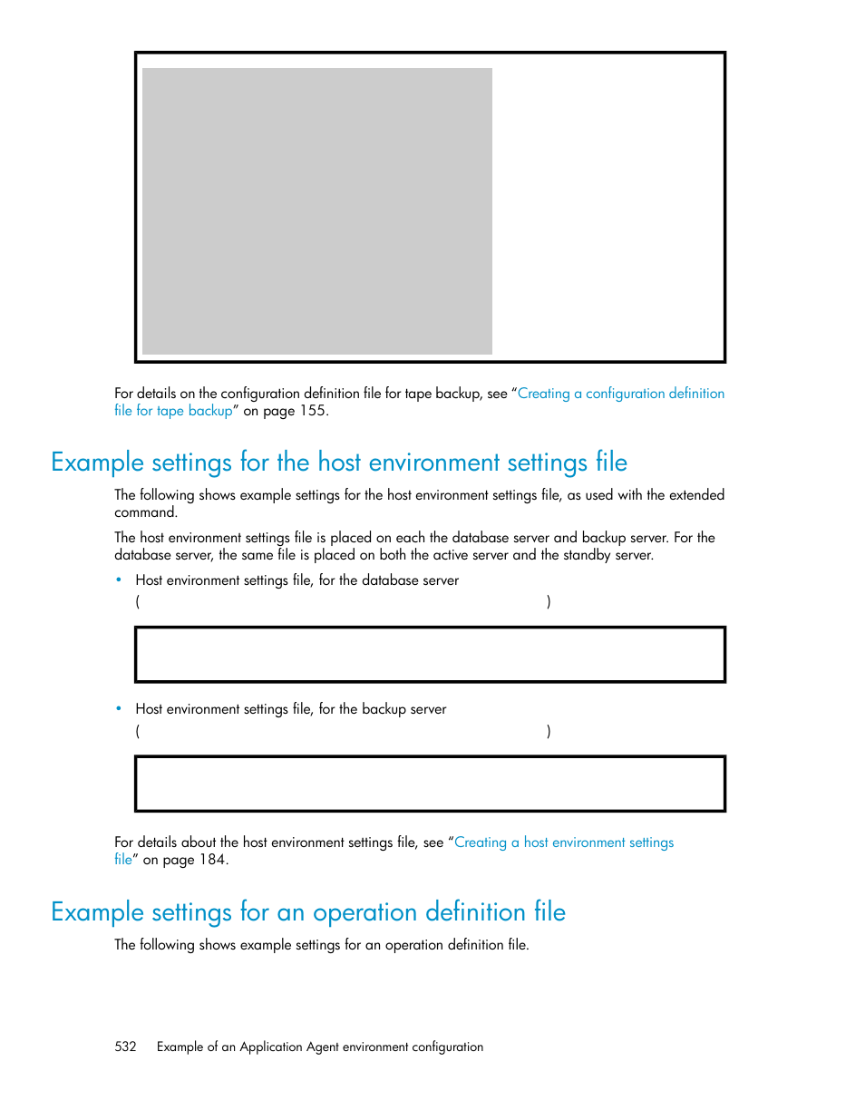 Example settings for an operation definition file | HP XP Array Manager Software User Manual | Page 532 / 564