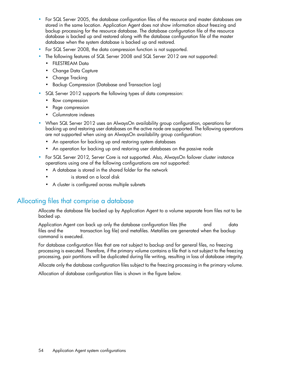 Allocating files that comprise a database | HP XP Array Manager Software User Manual | Page 54 / 564