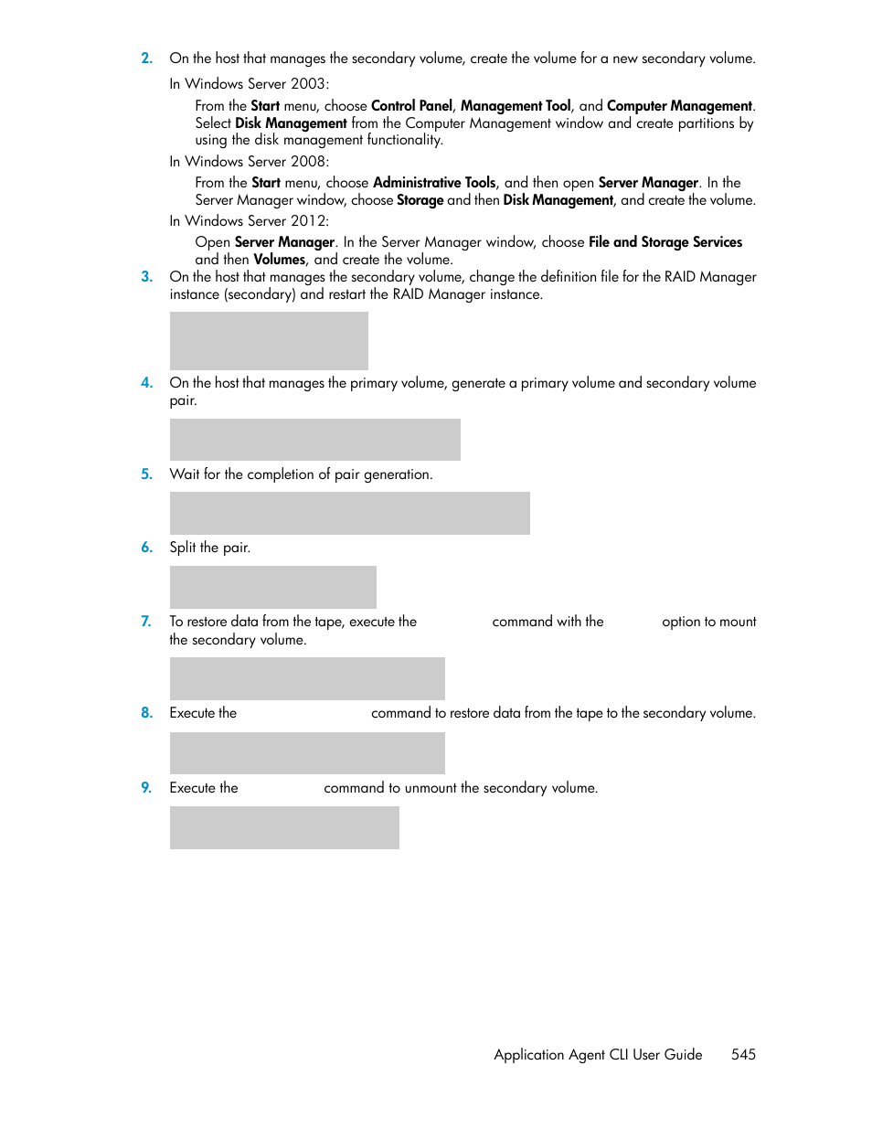 HP XP Array Manager Software User Manual | Page 545 / 564