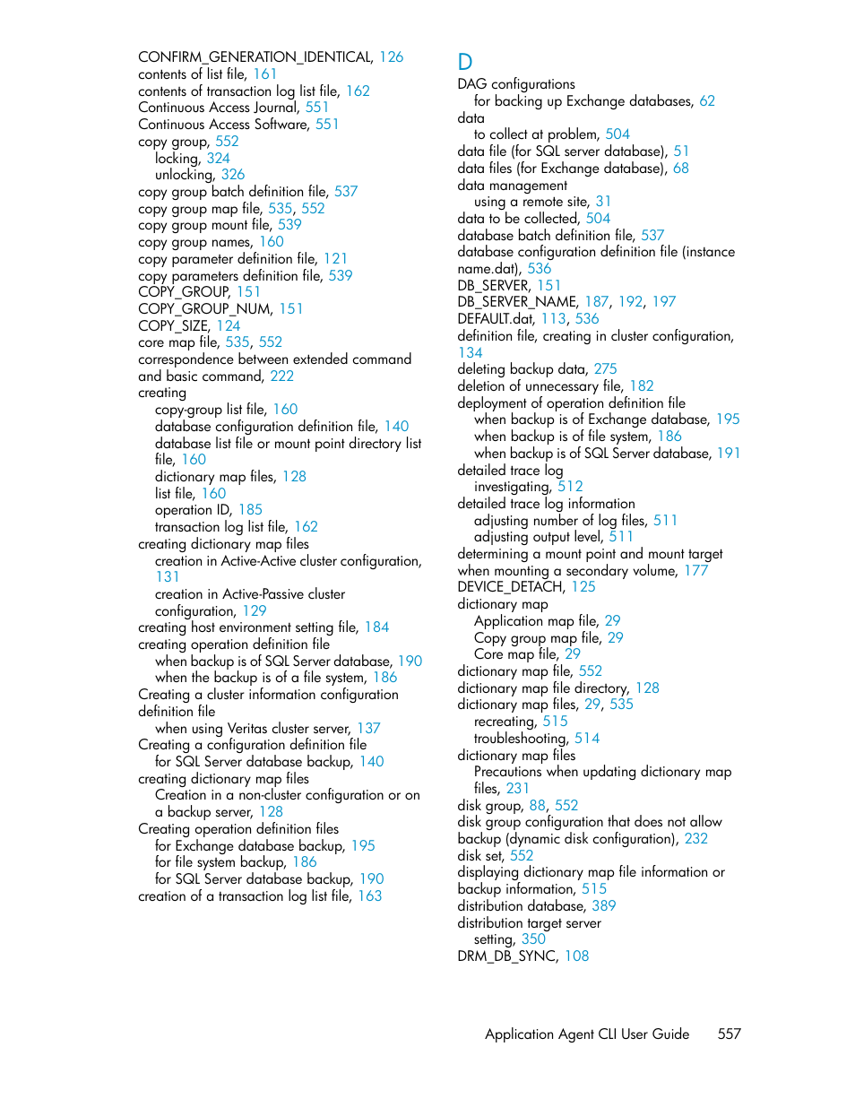 HP XP Array Manager Software User Manual | Page 557 / 564