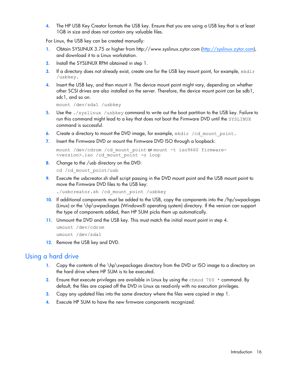 Using a hard drive | HP ProLiant Support Pack User Manual | Page 16 / 109