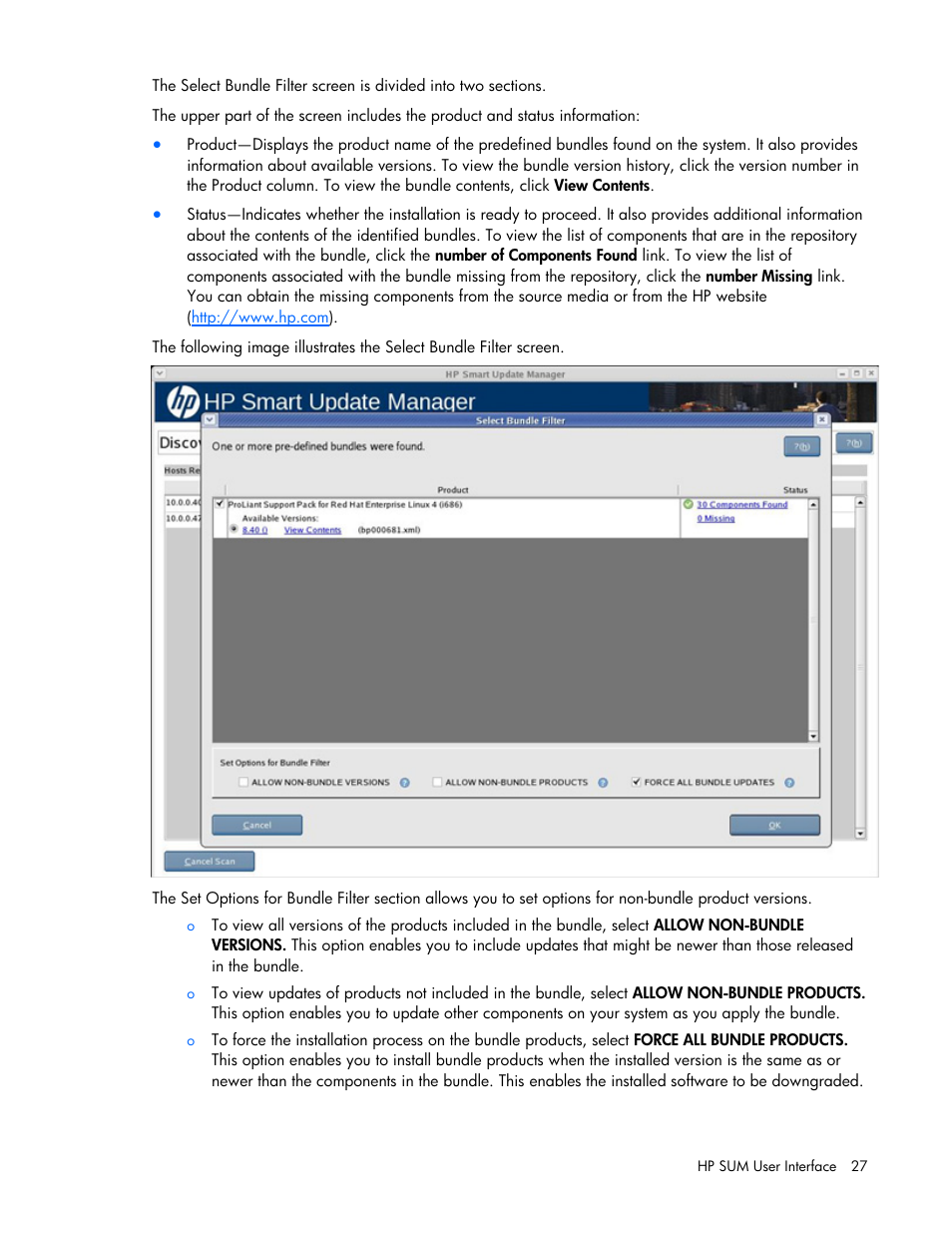 HP ProLiant Support Pack User Manual | Page 27 / 109