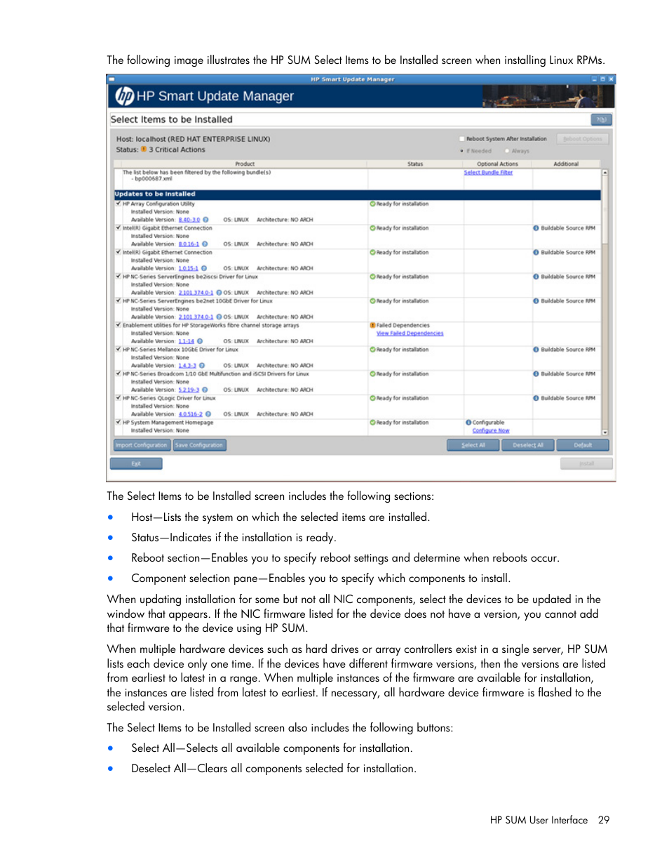 HP ProLiant Support Pack User Manual | Page 29 / 109