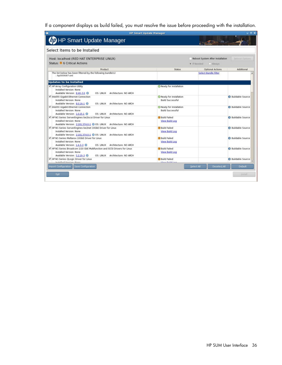 HP ProLiant Support Pack User Manual | Page 36 / 109