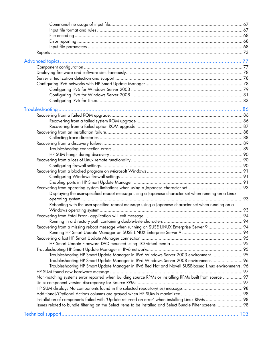 HP ProLiant Support Pack User Manual | Page 4 / 109