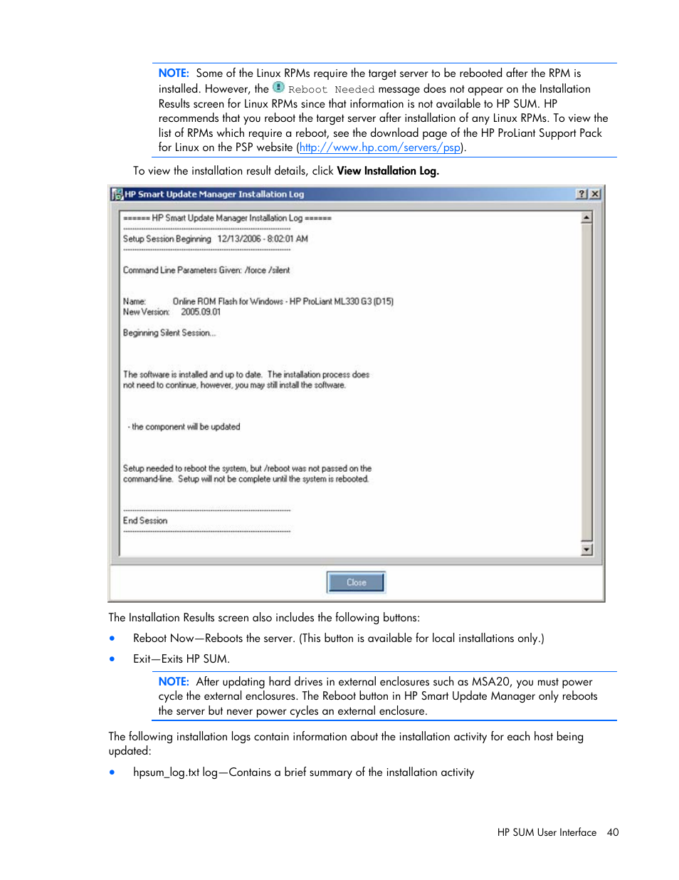 HP ProLiant Support Pack User Manual | Page 40 / 109