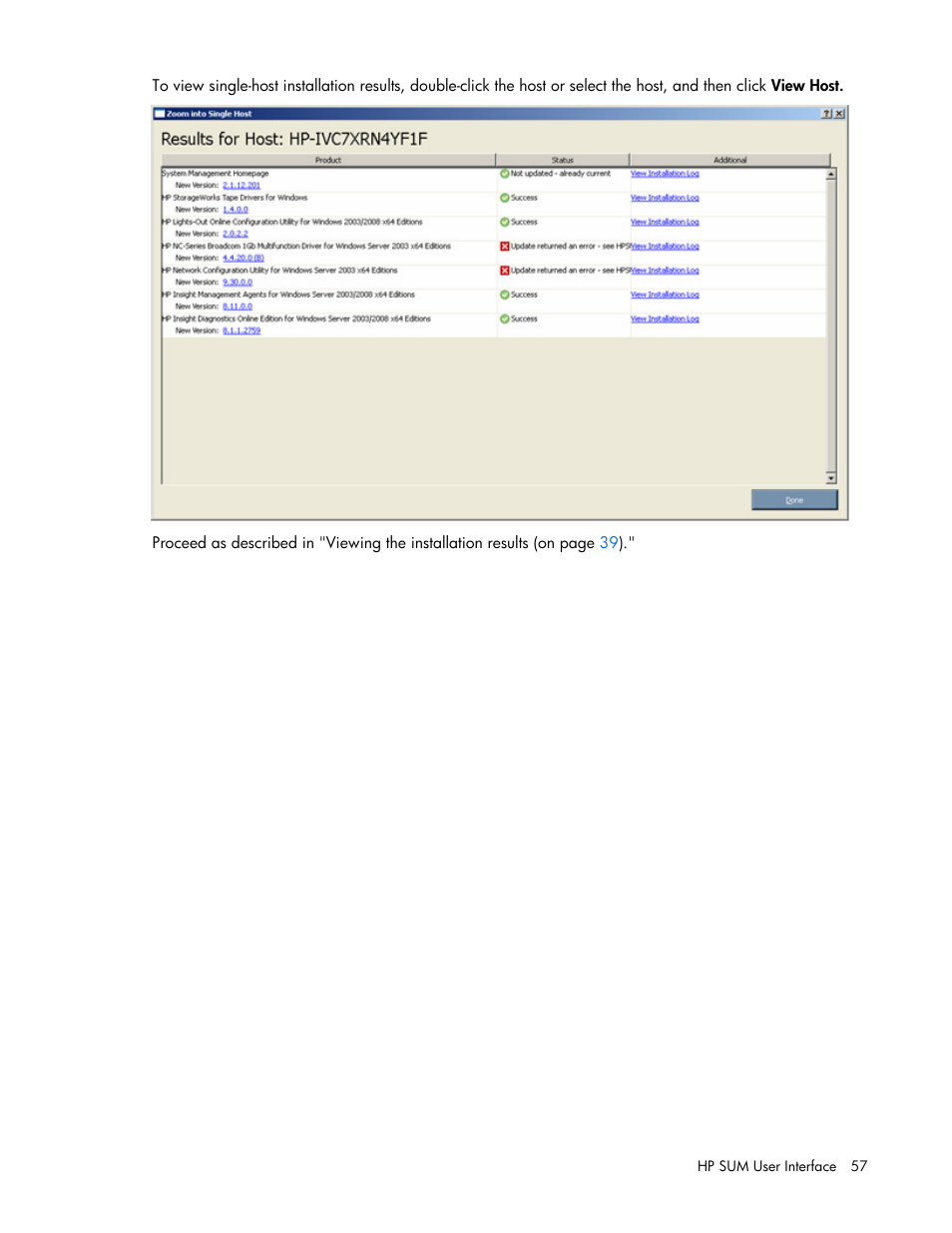 HP ProLiant Support Pack User Manual | Page 57 / 109