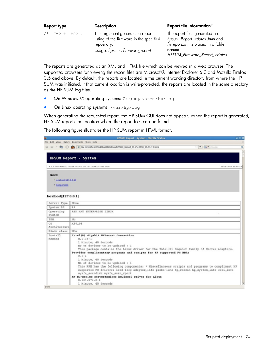 HP ProLiant Support Pack User Manual | Page 74 / 109