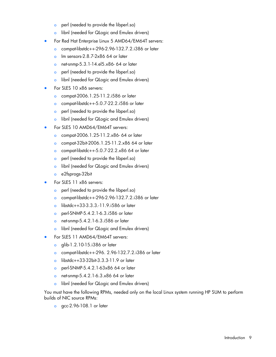 HP ProLiant Support Pack User Manual | Page 9 / 109