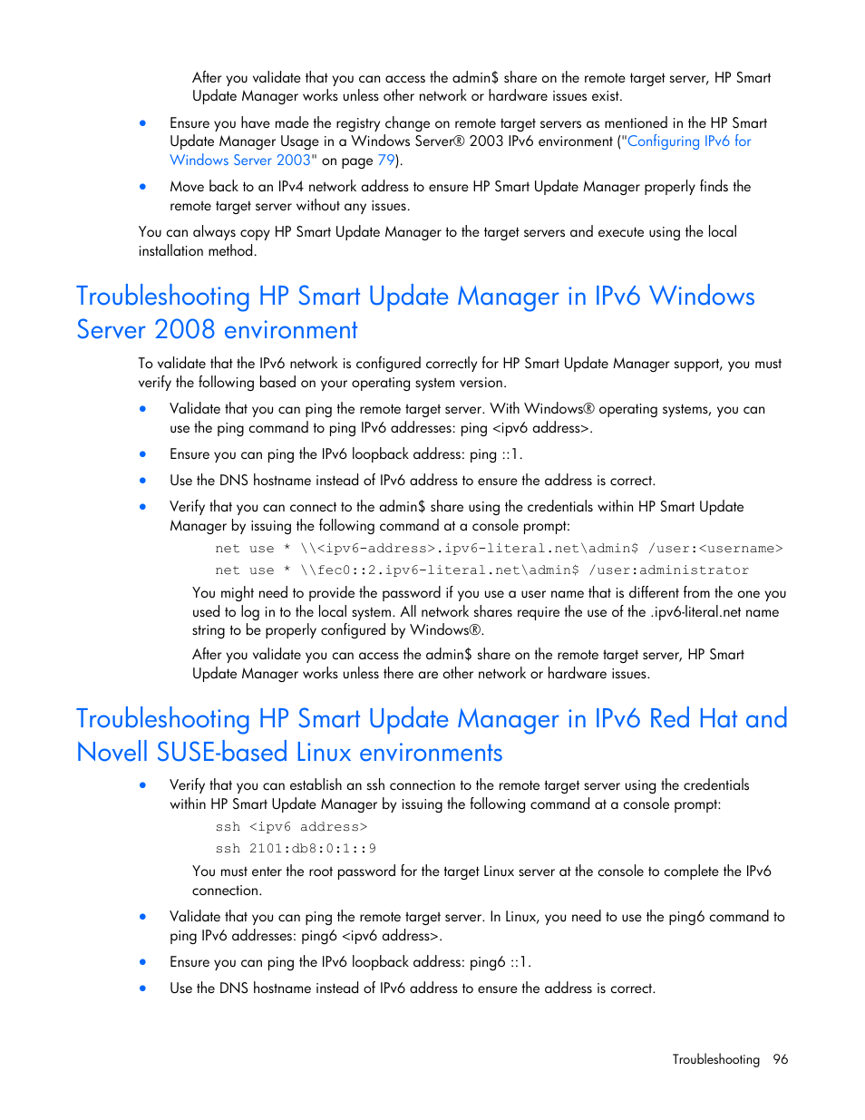 HP ProLiant Support Pack User Manual | Page 96 / 109