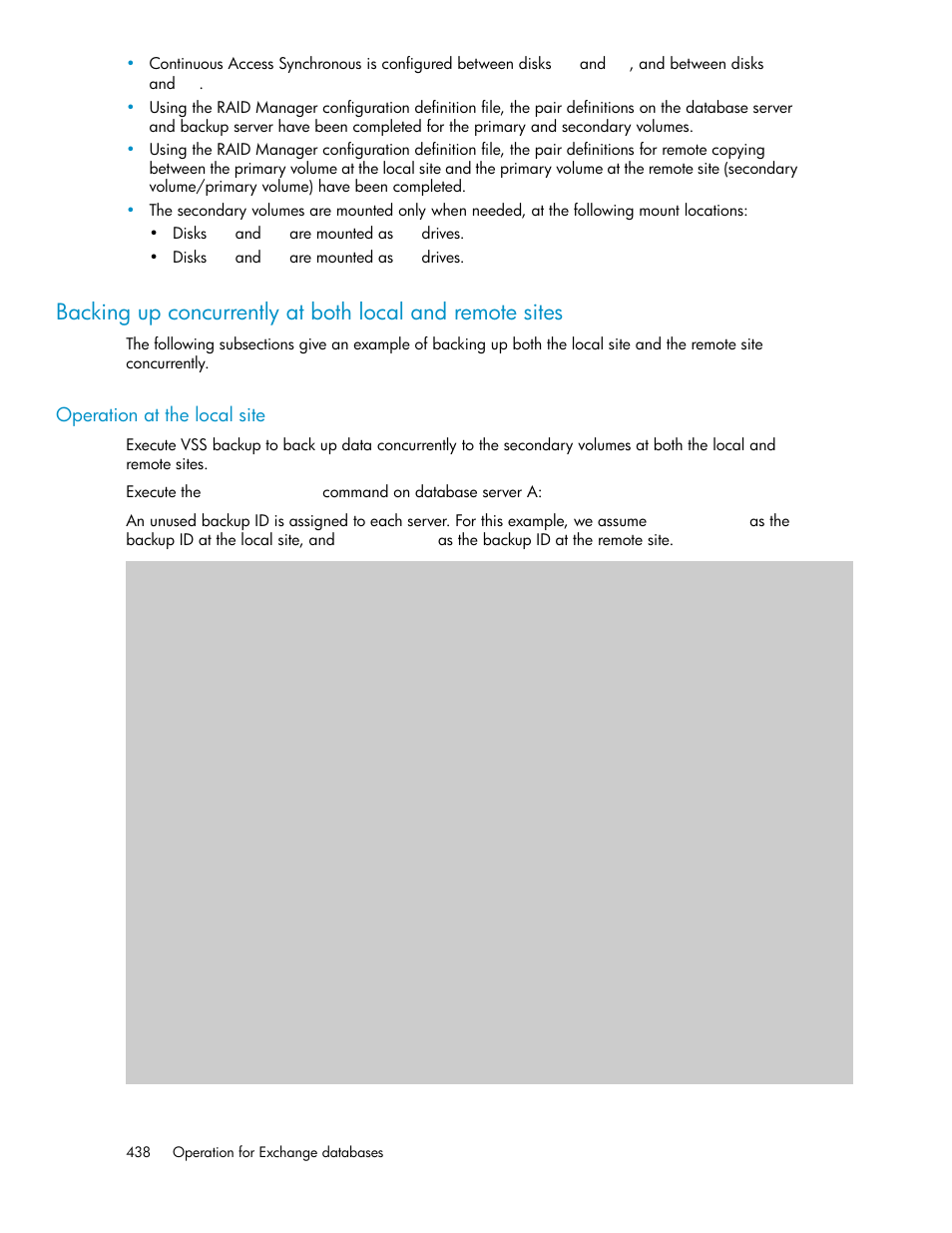 Operation at the local site | HP XP Command View Advanced Edition Software User Manual | Page 438 / 580