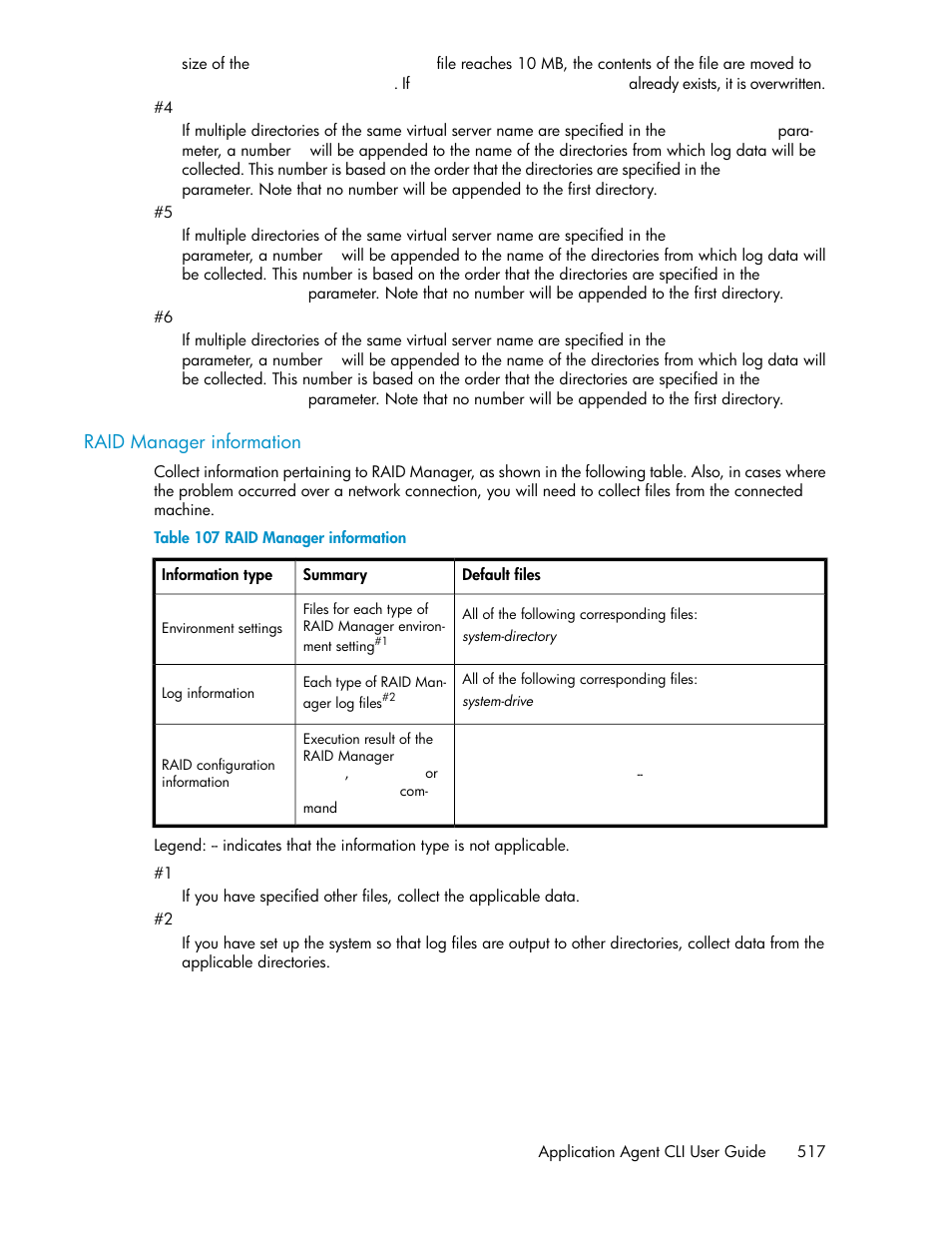 Raid manager information | HP XP Command View Advanced Edition Software User Manual | Page 517 / 580