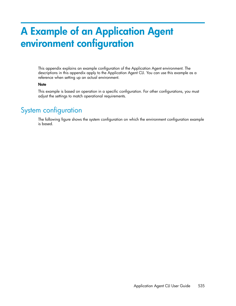 System configuration | HP XP Command View Advanced Edition Software User Manual | Page 535 / 580