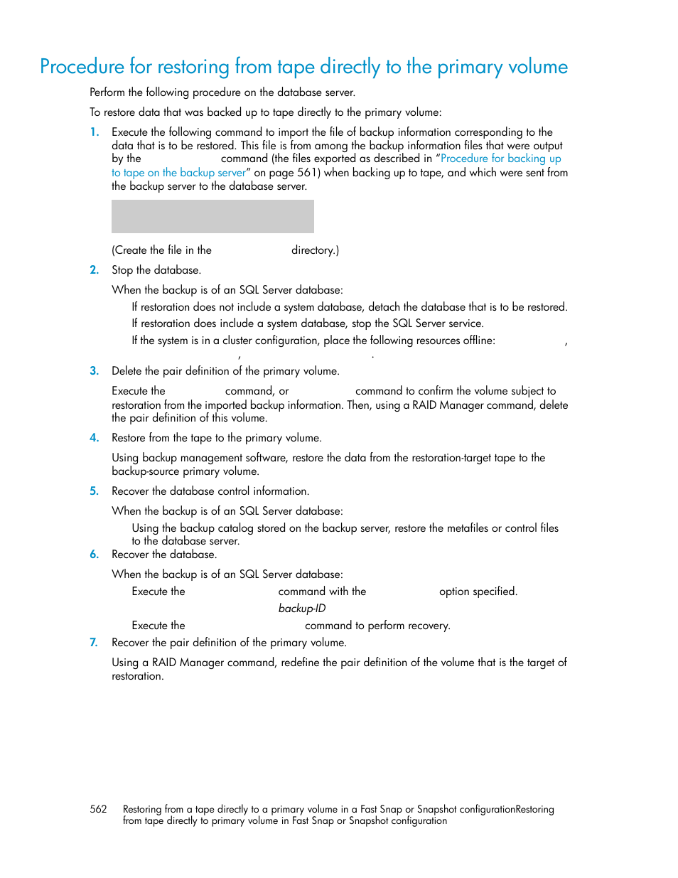 HP XP Command View Advanced Edition Software User Manual | Page 562 / 580