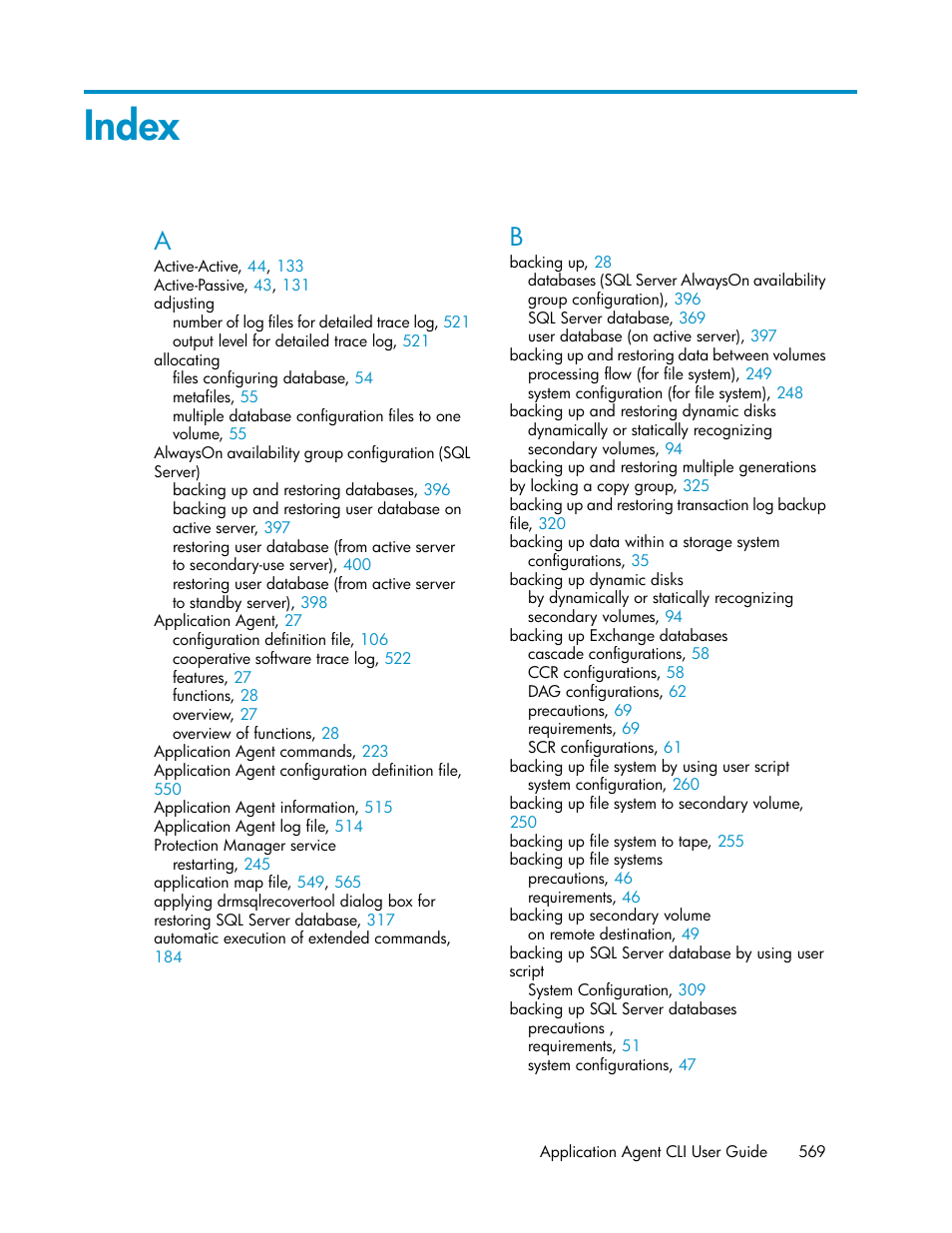 Index | HP XP Command View Advanced Edition Software User Manual | Page 569 / 580