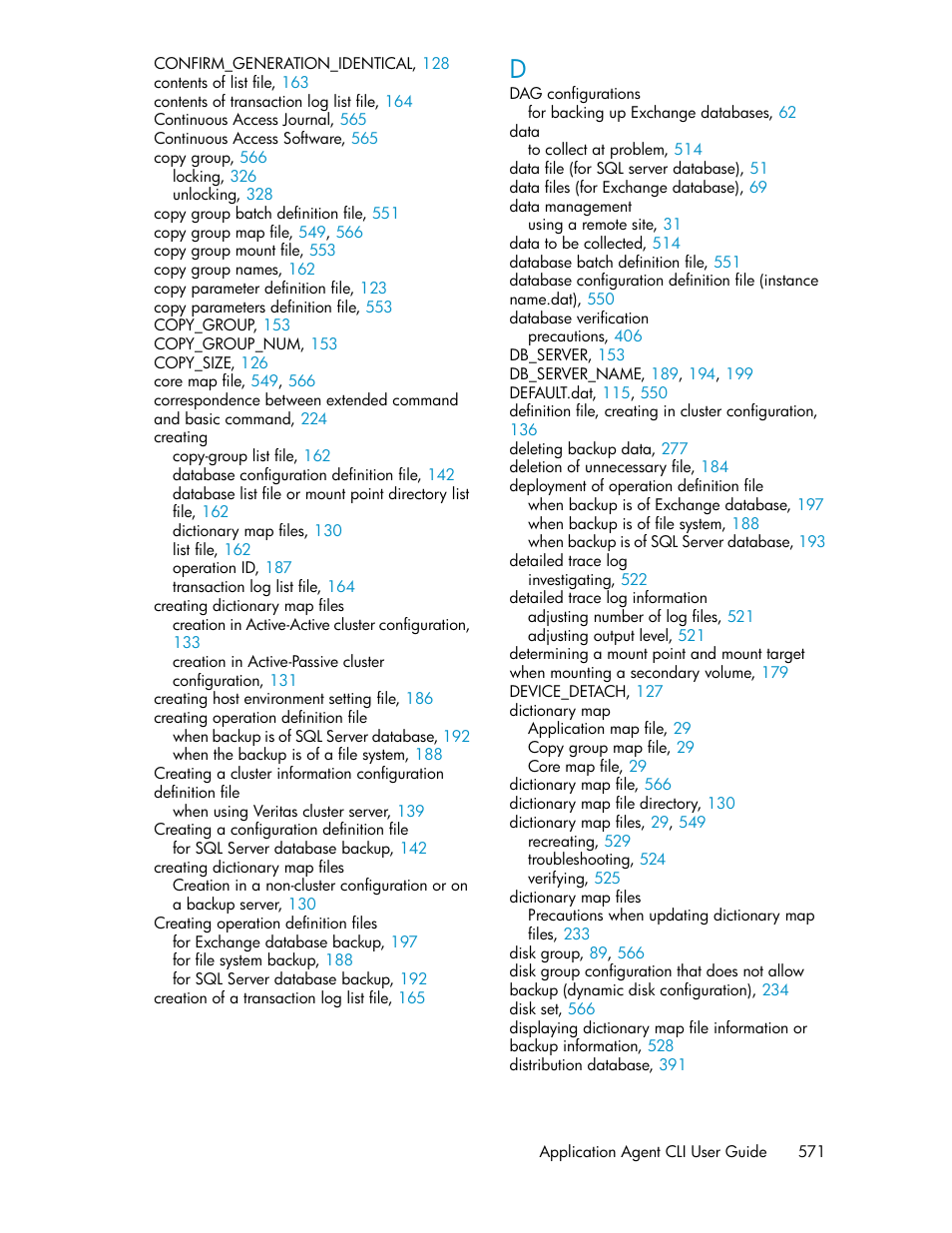 HP XP Command View Advanced Edition Software User Manual | Page 571 / 580