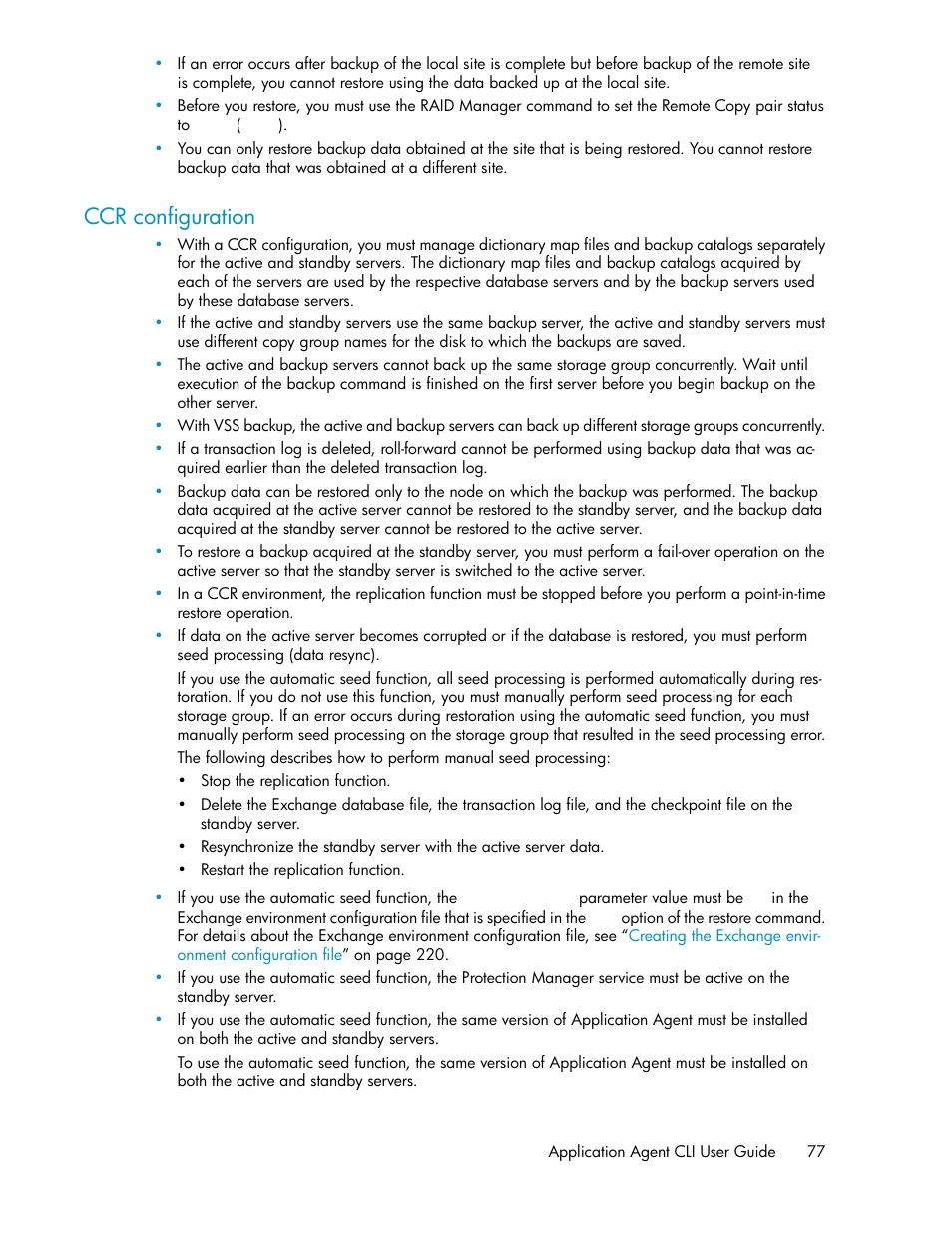 Ccr configuration | HP XP Command View Advanced Edition Software User Manual | Page 77 / 580