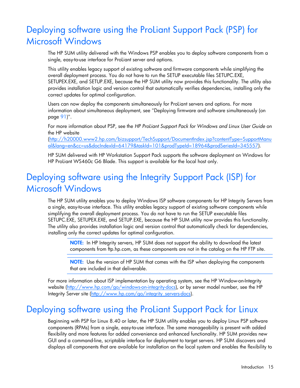 HP Integrity rx2660 Servers User Manual | Page 15 / 124