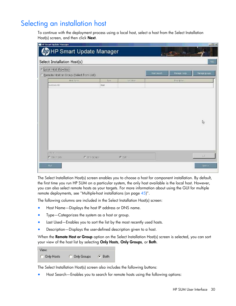 Selecting an installation host | HP Integrity rx2660 Servers User Manual | Page 30 / 124