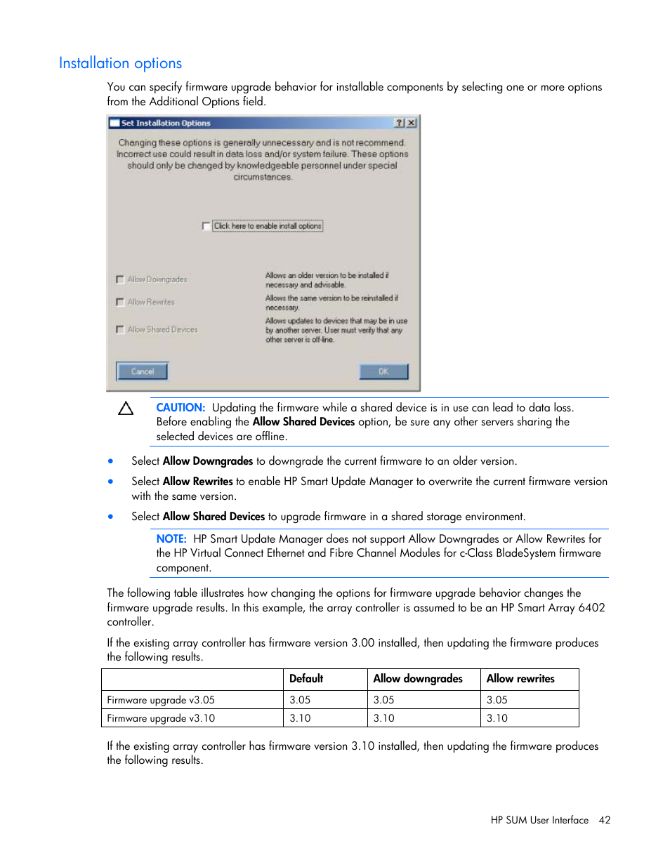 Installation options | HP Integrity rx2660 Servers User Manual | Page 42 / 124