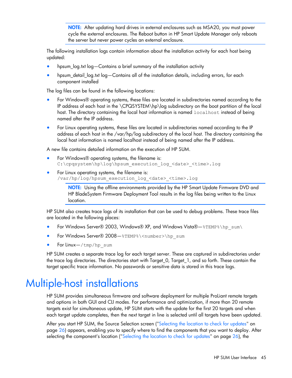 Multiple-host installations | HP Integrity rx2660 Servers User Manual | Page 45 / 124