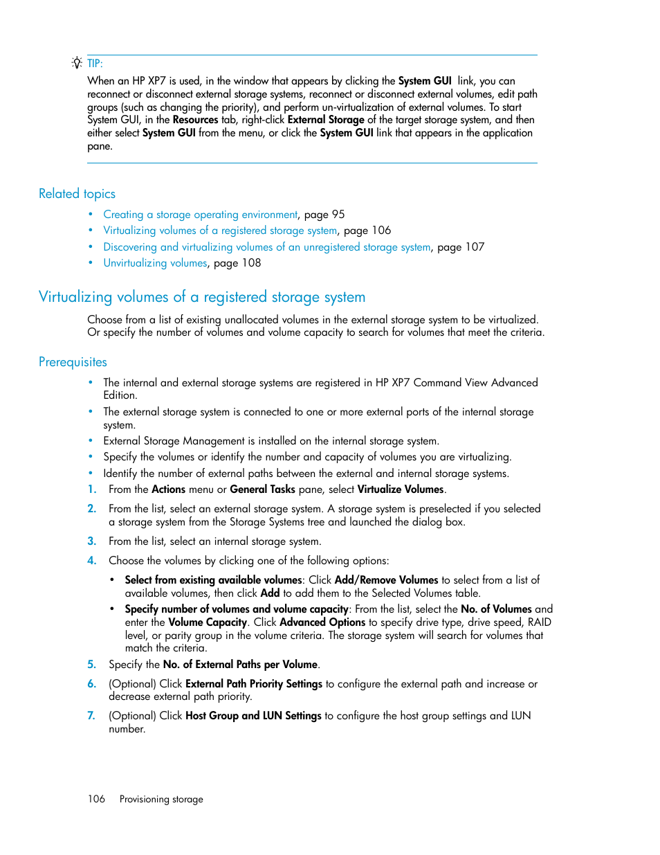 HP XP Array Manager Software User Manual | Page 106 / 282