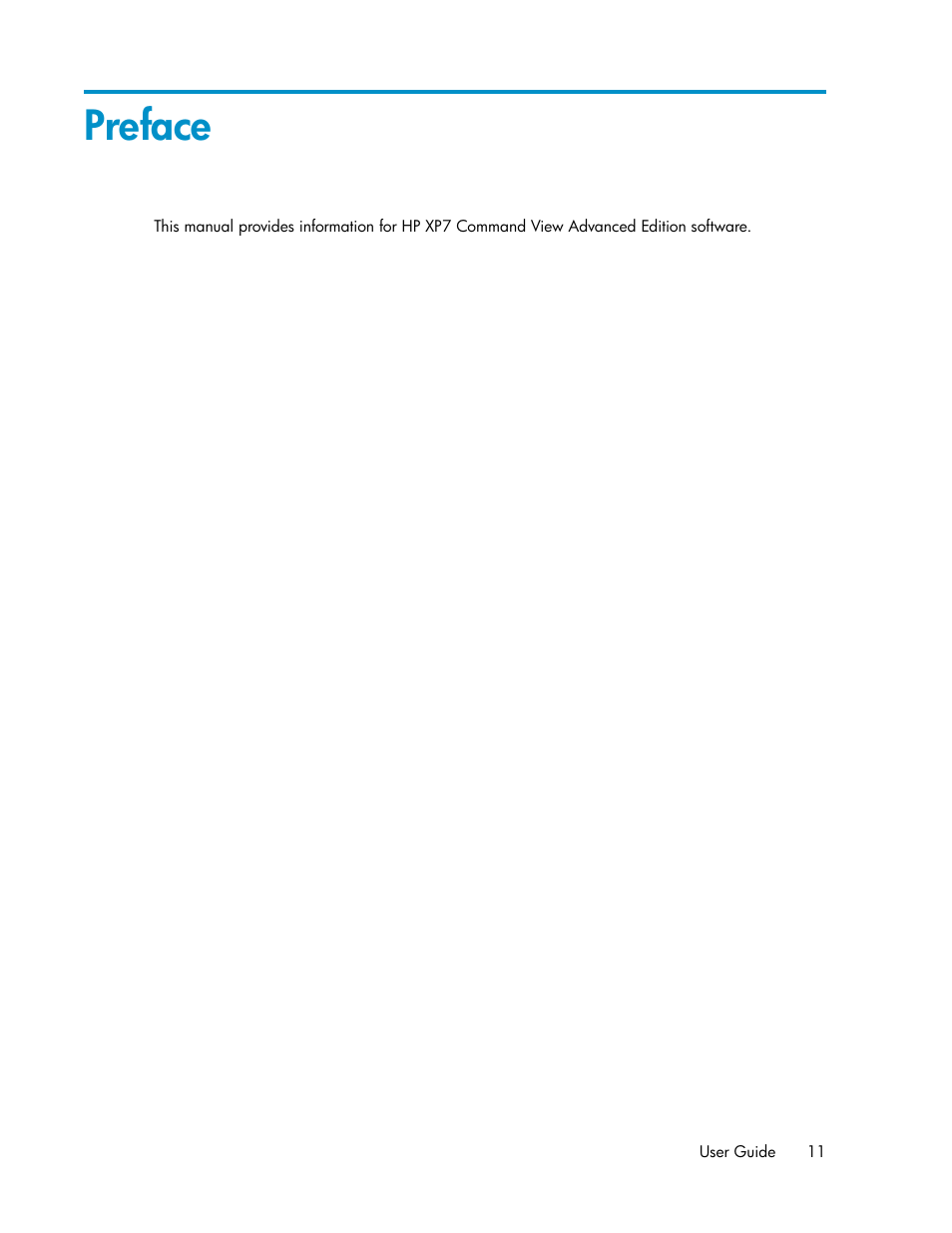 Preface | HP XP Array Manager Software User Manual | Page 11 / 282