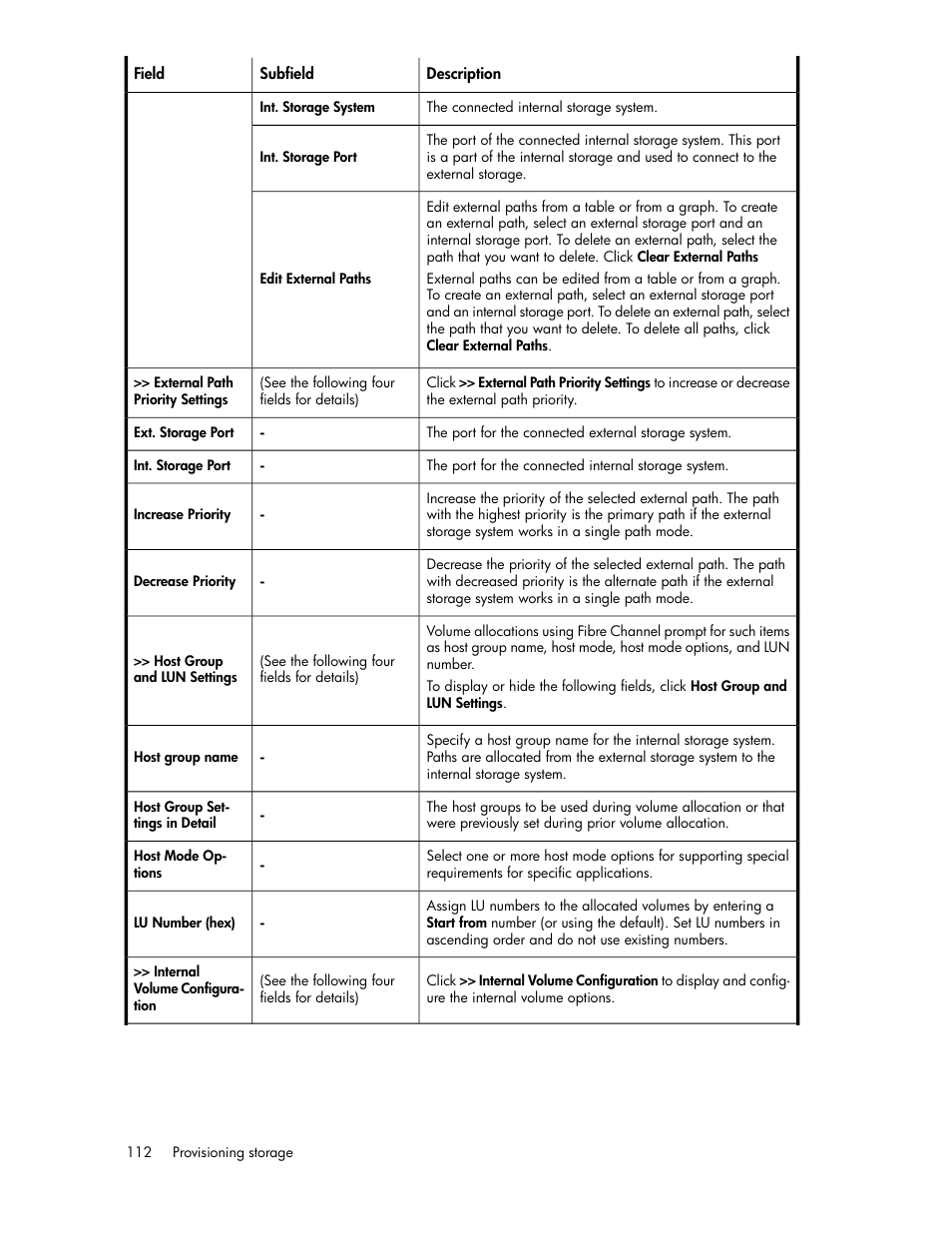 HP XP Array Manager Software User Manual | Page 112 / 282