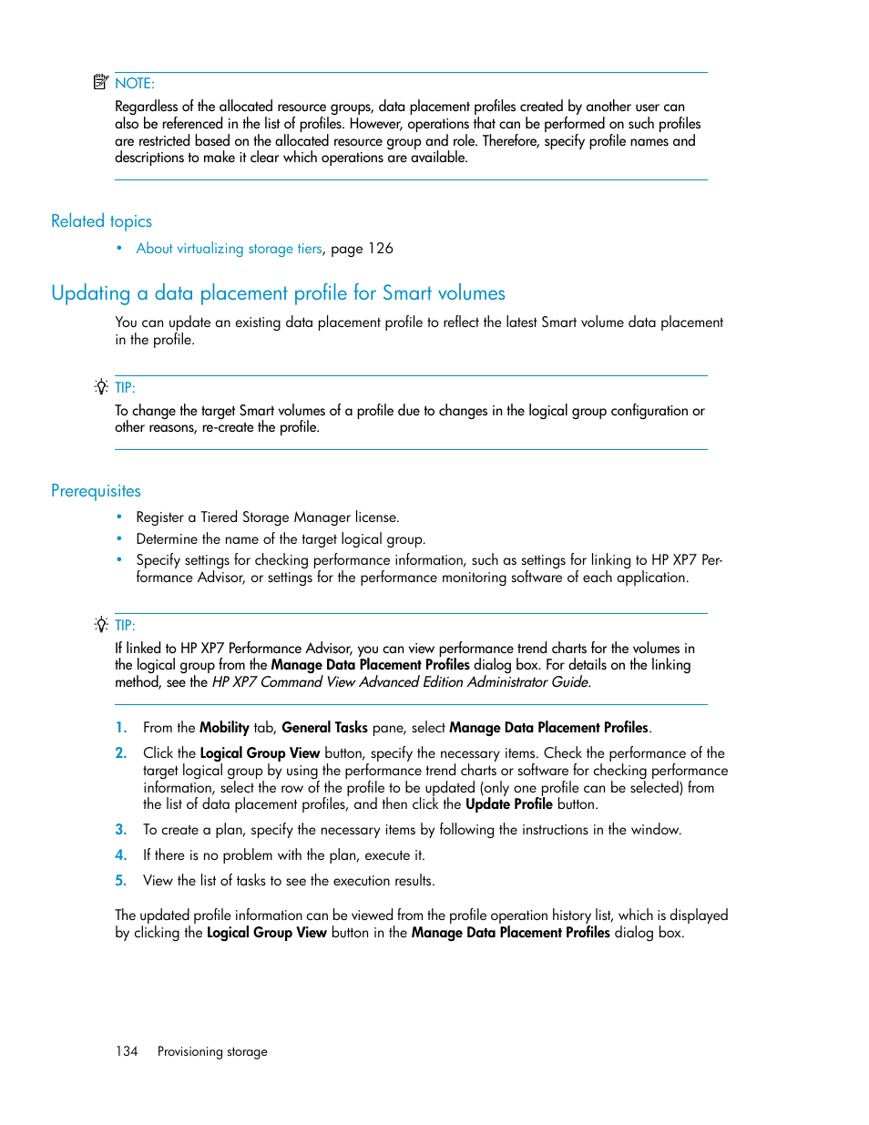 HP XP Array Manager Software User Manual | Page 134 / 282