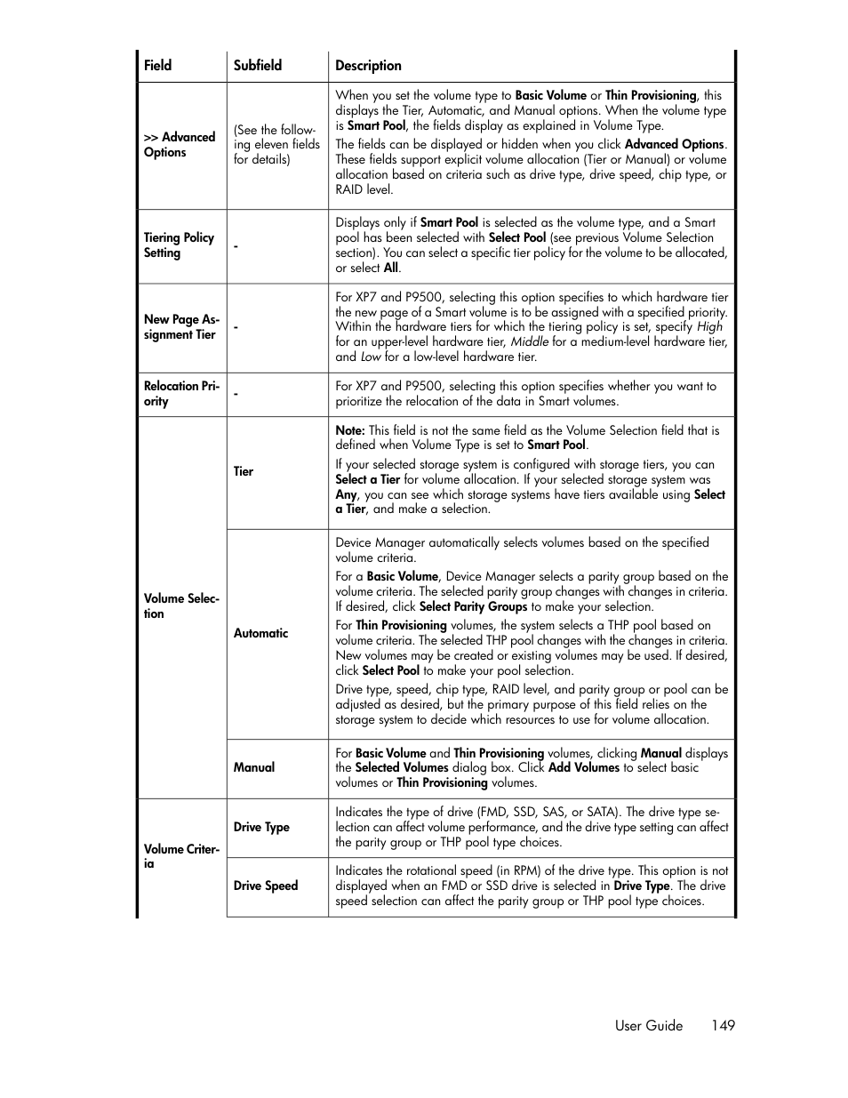 HP XP Array Manager Software User Manual | Page 149 / 282