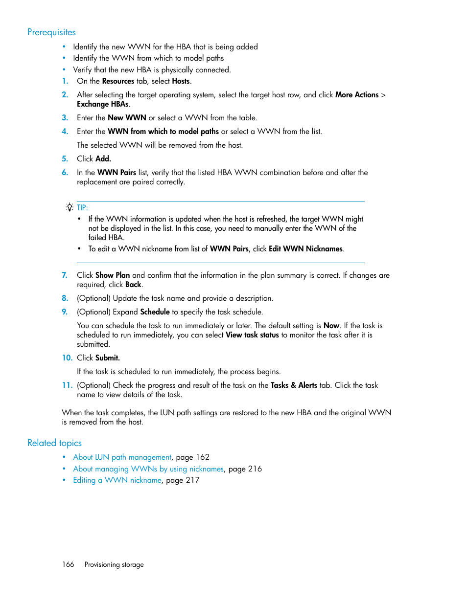 HP XP Array Manager Software User Manual | Page 166 / 282