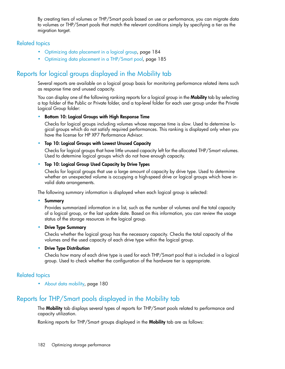 HP XP Array Manager Software User Manual | Page 182 / 282