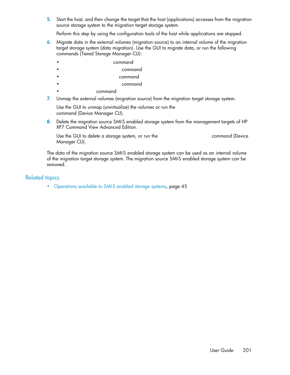 HP XP Array Manager Software User Manual | Page 201 / 282