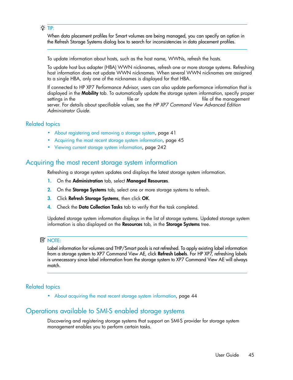 HP XP Array Manager Software User Manual | Page 45 / 282