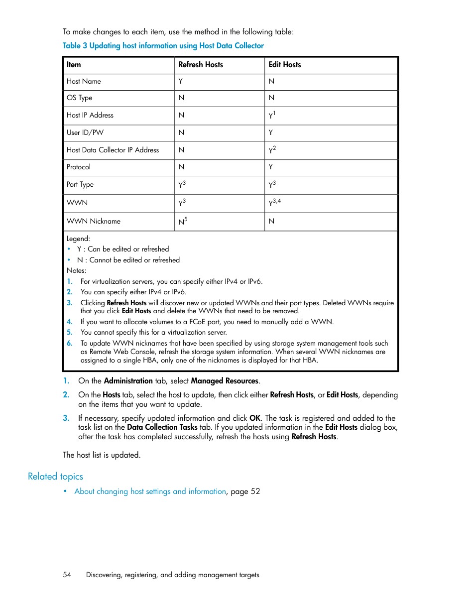 Related topics | HP XP Array Manager Software User Manual | Page 54 / 282