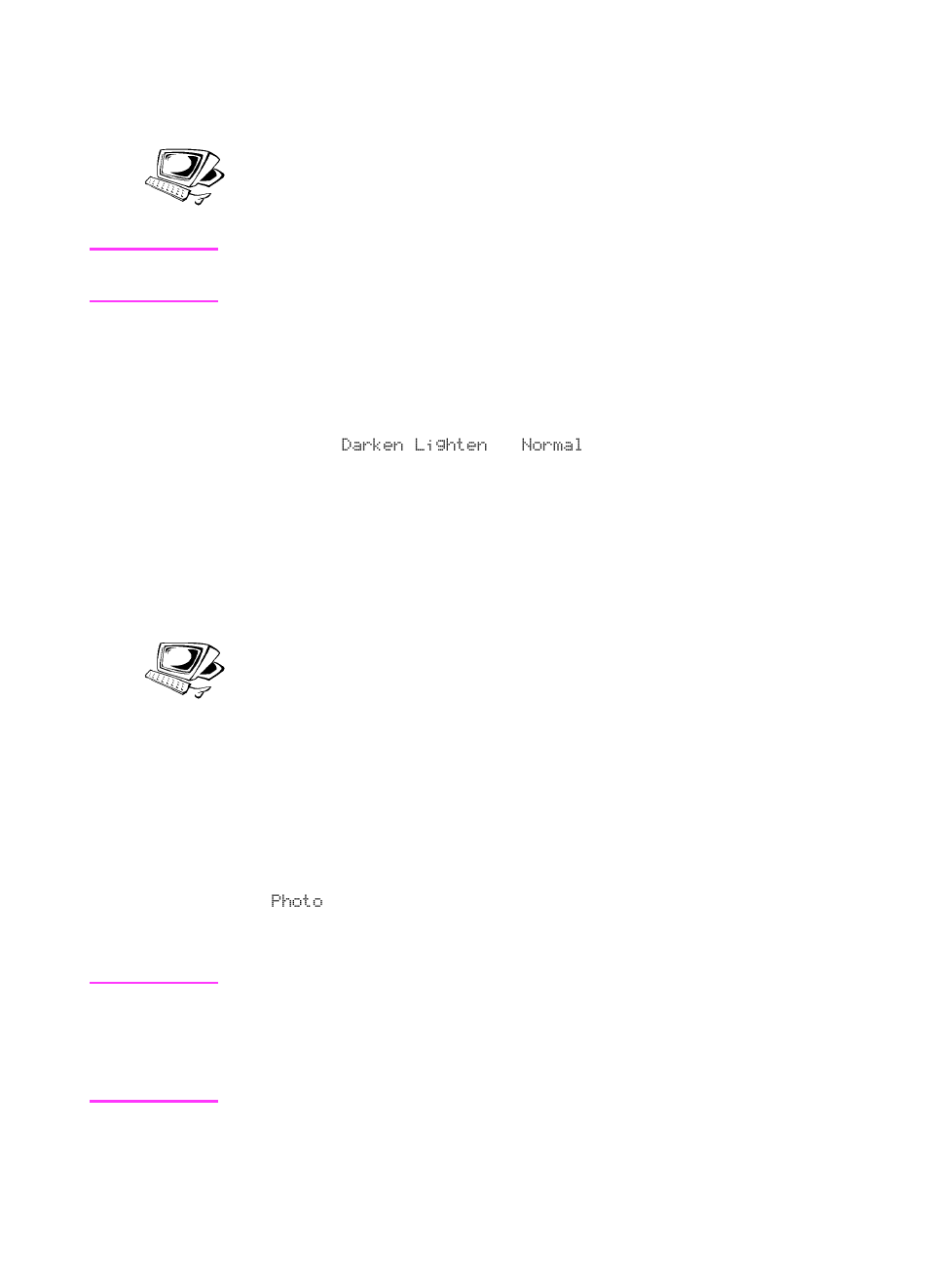 Adjusting the contrast, Adjusting the resolution, Adjusting the contrast adjusting the resolution | HP LaserJet 3100 All-in-One Printer series User Manual | Page 118 / 286