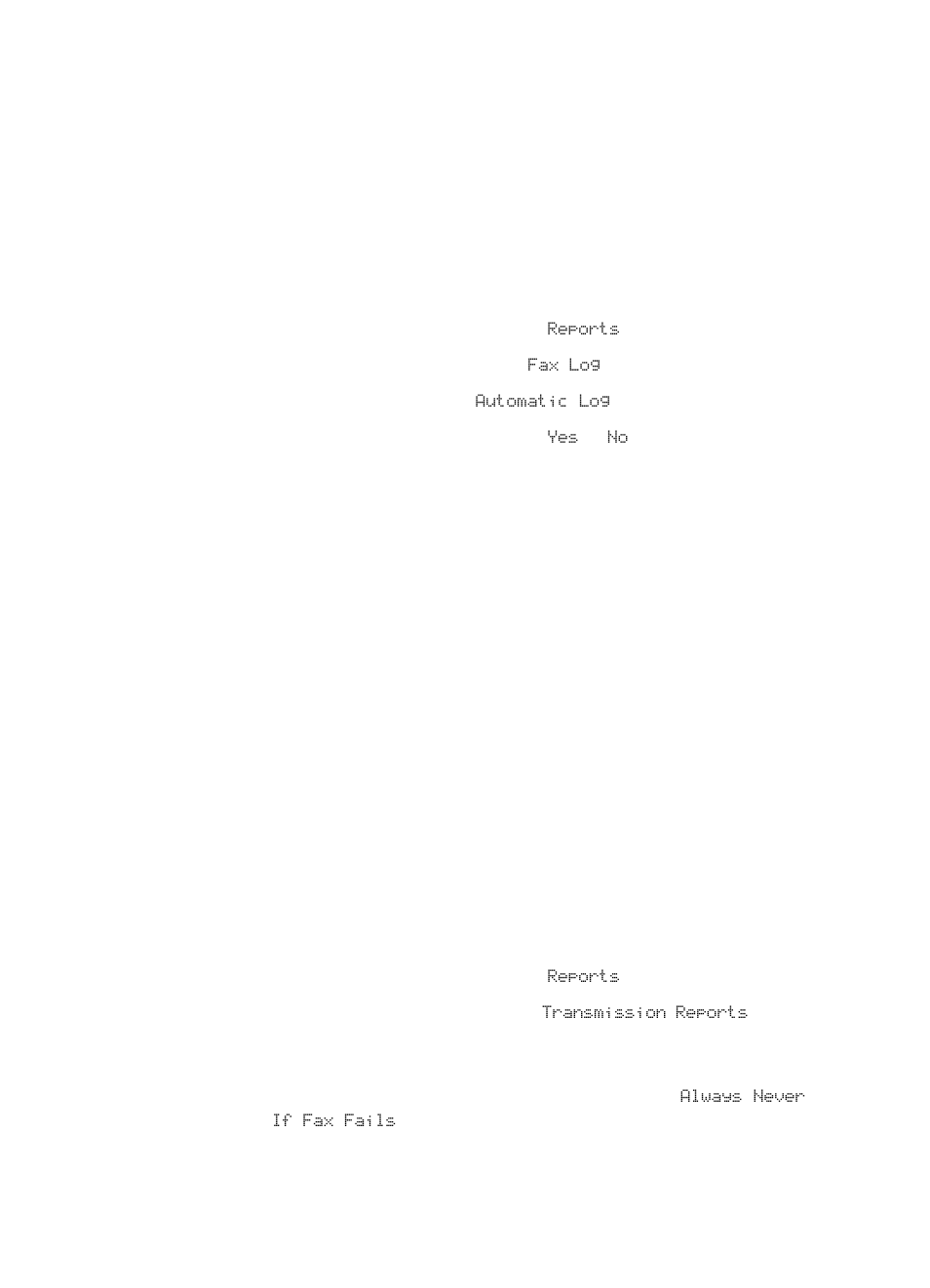 Setting when the fax log prints, Setting when transmission reports print | HP LaserJet 3100 All-in-One Printer series User Manual | Page 166 / 286