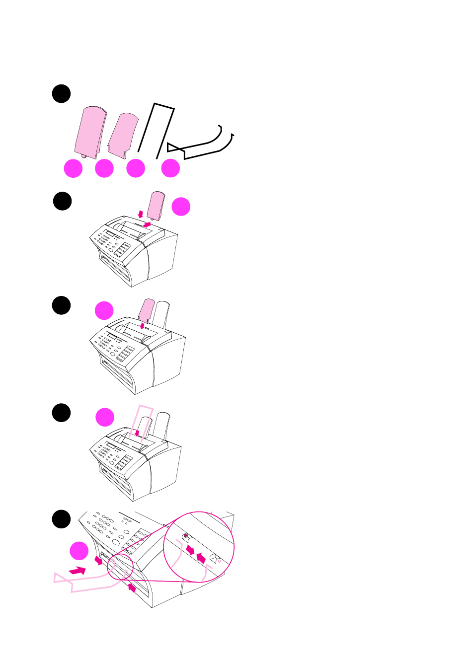 Attaching supports | HP LaserJet 3100 All-in-One Printer series User Manual | Page 21 / 286