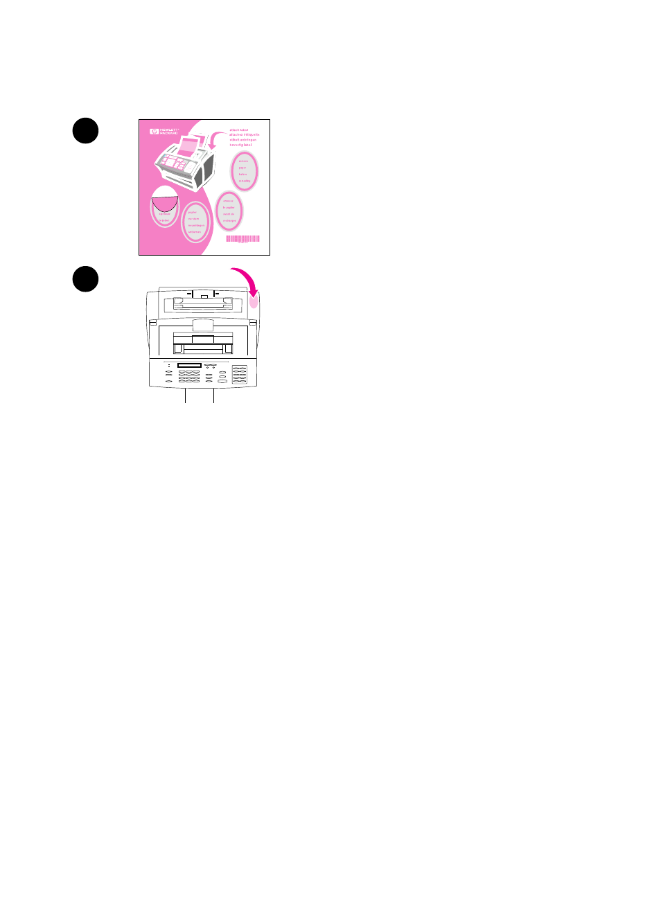 Attaching the paper loading label | HP LaserJet 3100 All-in-One Printer series User Manual | Page 22 / 286
