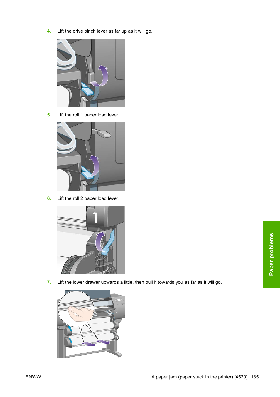 HP Designjet 4520 Printer series User Manual | Page 145 / 235