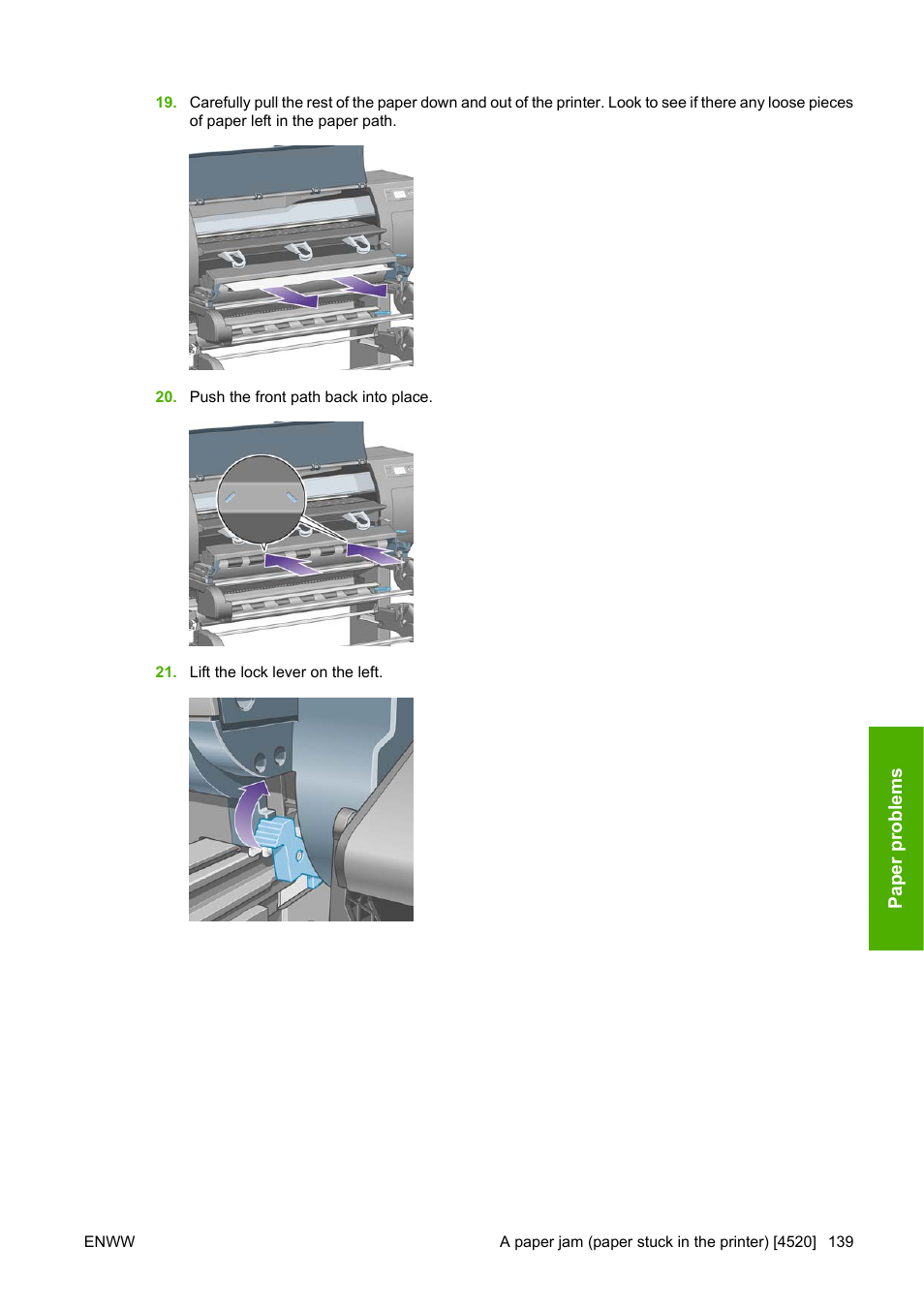 HP Designjet 4520 Printer series User Manual | Page 149 / 235
