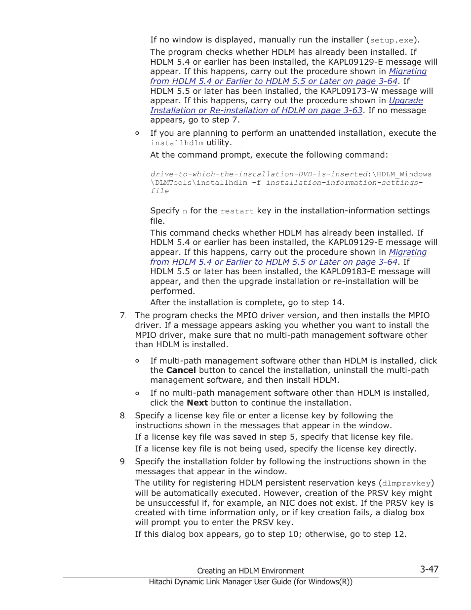HP Hitachi Dynamic Link Manager Software User Manual | Page 113 / 422