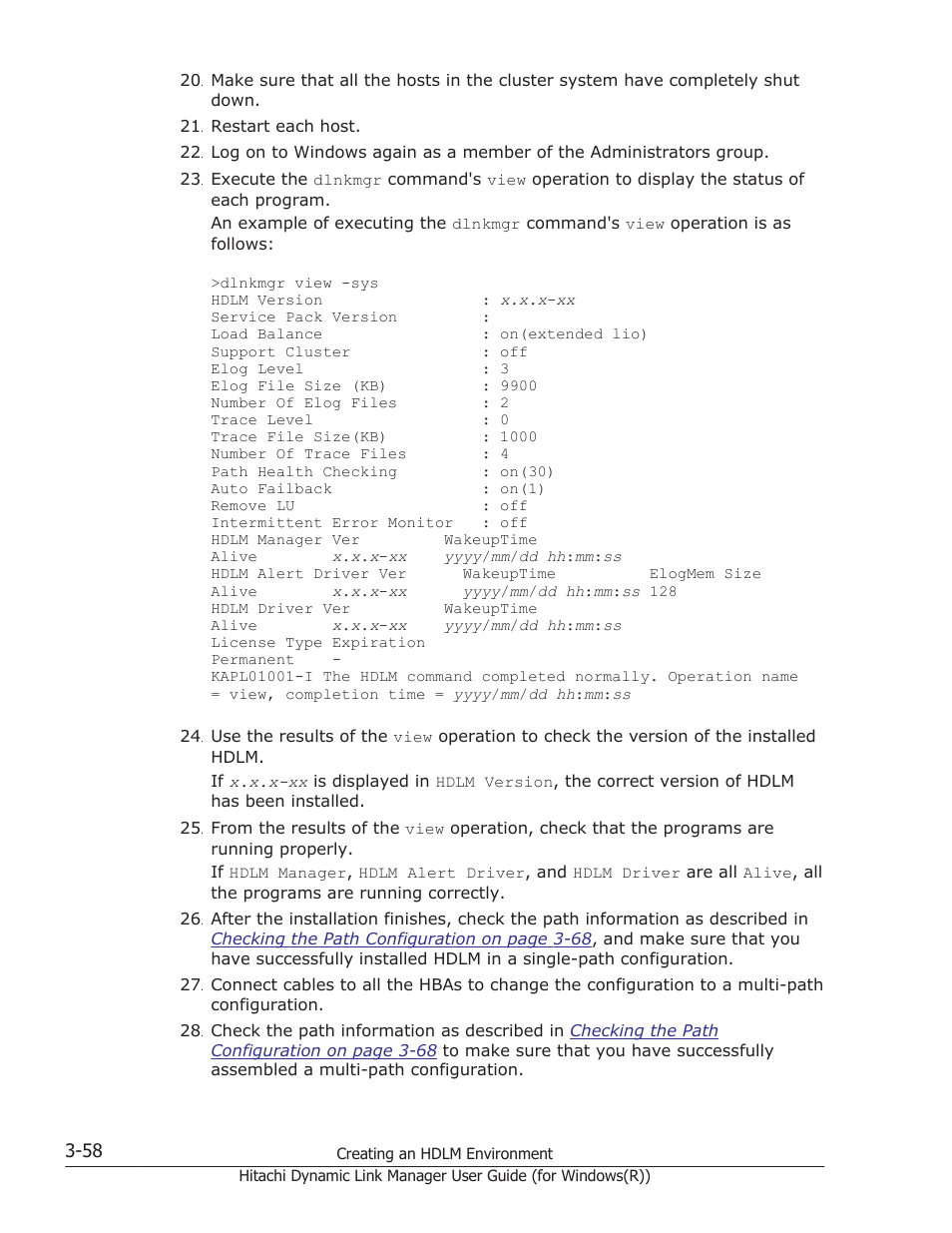 HP Hitachi Dynamic Link Manager Software User Manual | Page 124 / 422