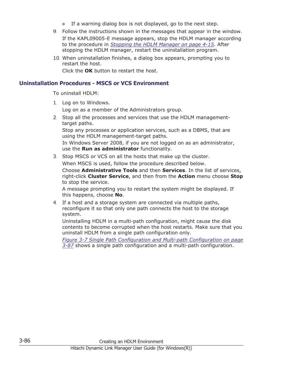 HP Hitachi Dynamic Link Manager Software User Manual | Page 152 / 422